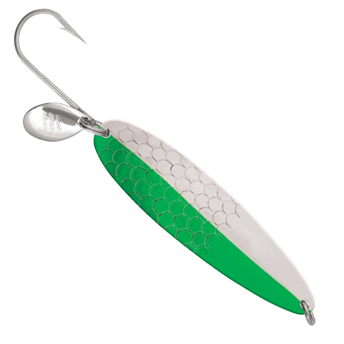 Luhr Jensen Coyote Spoon Nickel Neon Green