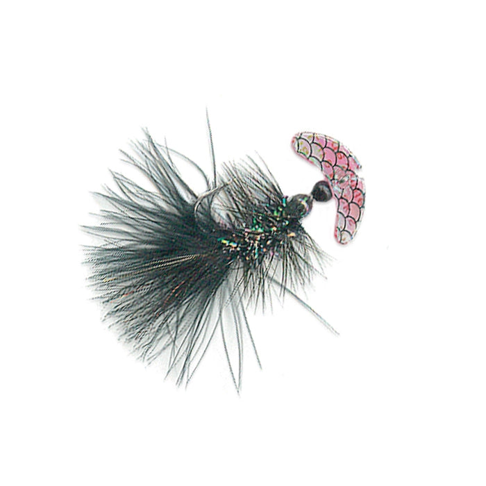 Macks Smile Blade Fly Transparent Scale Black Pearl