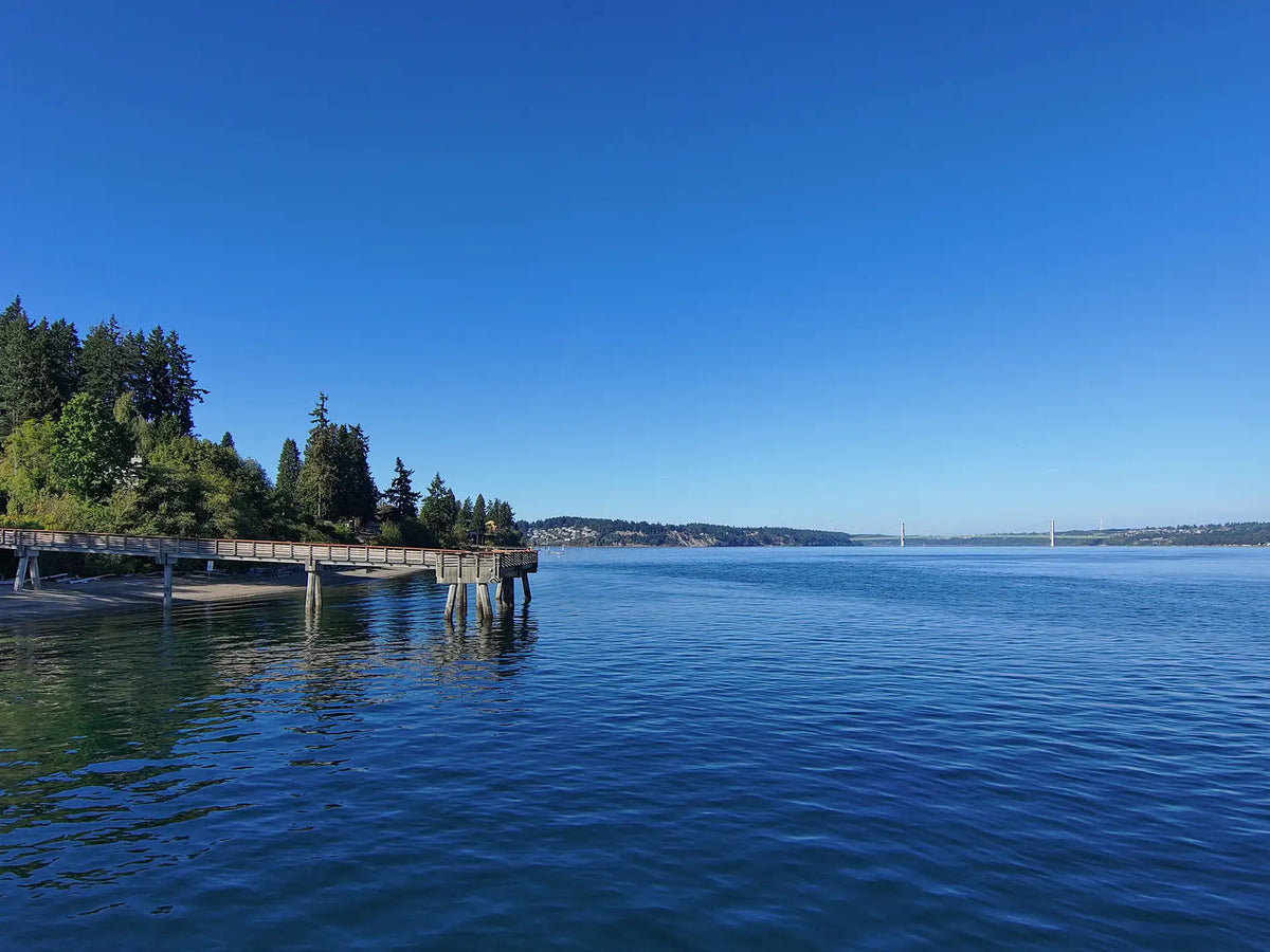 Fishing on the Fox Island Pier