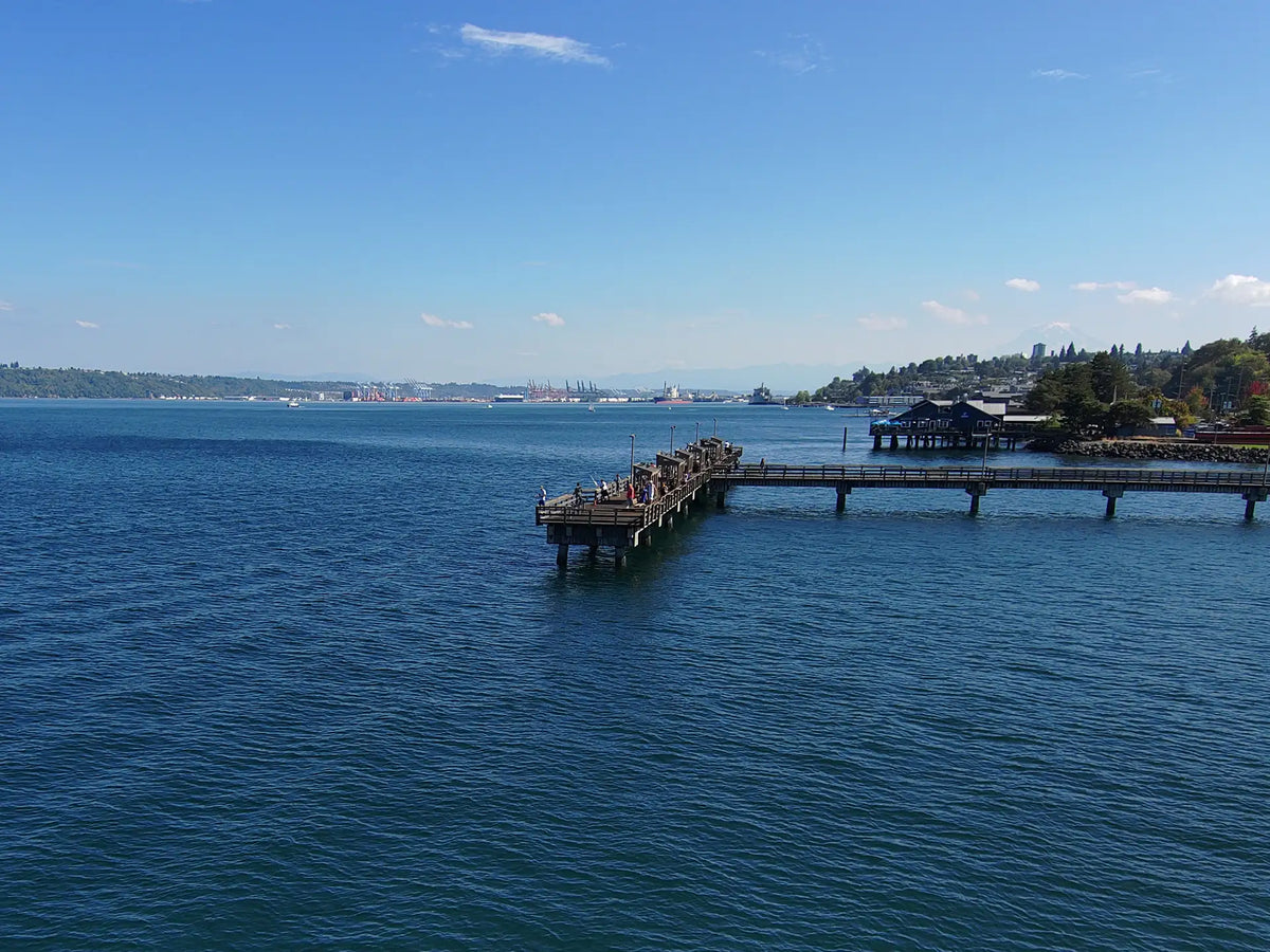 Fishing on the Les Davis Pier in Tacoma