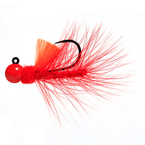 Aerojig Hackle 1/8 to 1/4 Ounce - Red & Red, Orange