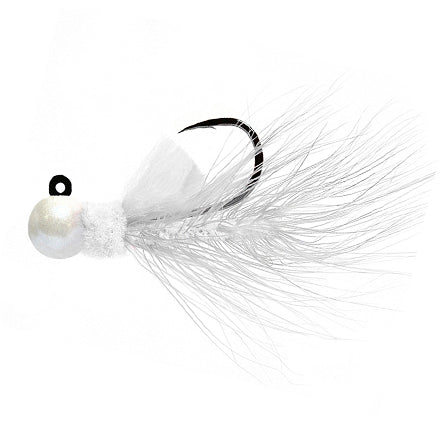 Aerojig Hackle 1/8 to 1/4 Ounce - Pearl & White