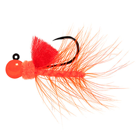 Aerojig Hackle 1/8 to 1/4 Ounce - Orange & Orange, Red