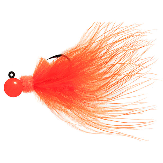 Aerojig Marabou 1/16 to 1/4 Ounce - Orange & Orange, Flame