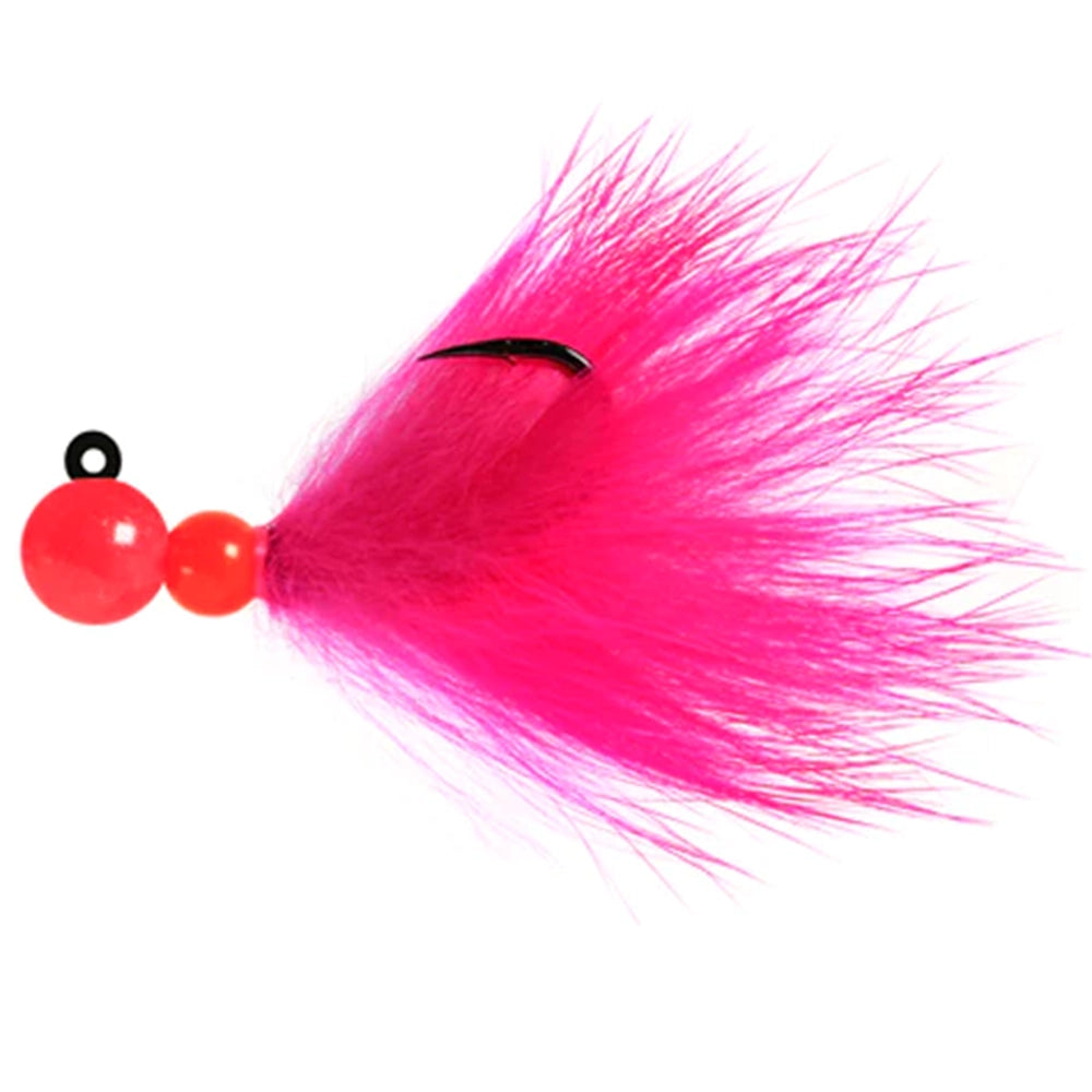 Aerojig Rabbit Bead Jig 1/8 to 1/4 Ounce - Corkey Pink & Shocking Pink