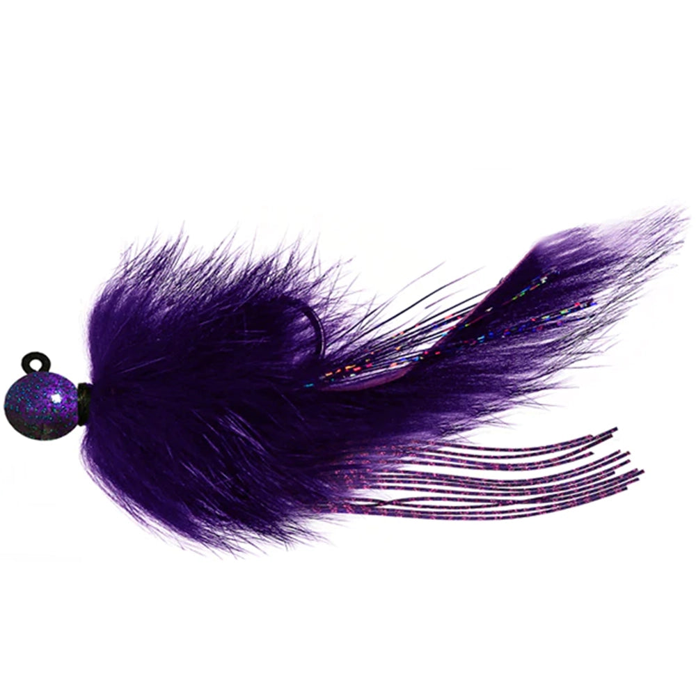 Aerojig Twitching Jig 3/8 to 1/2 Ounce - Black & Purple