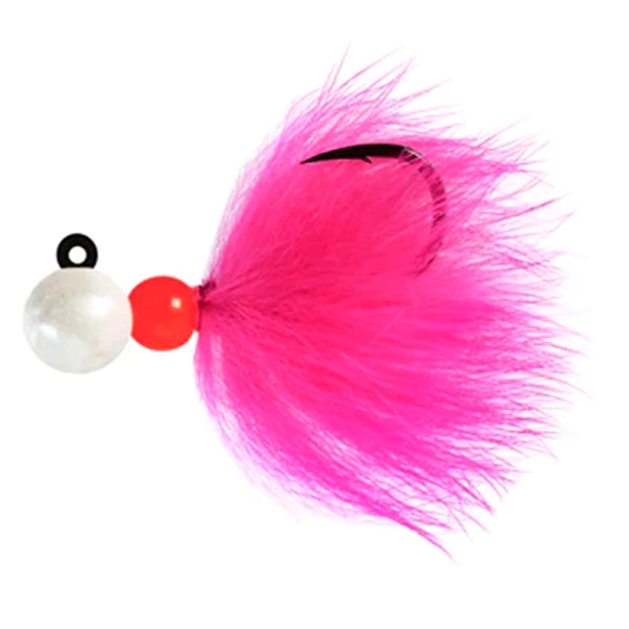 Aerojig Rabbit Bead Jig Pearl White Shocking Pink