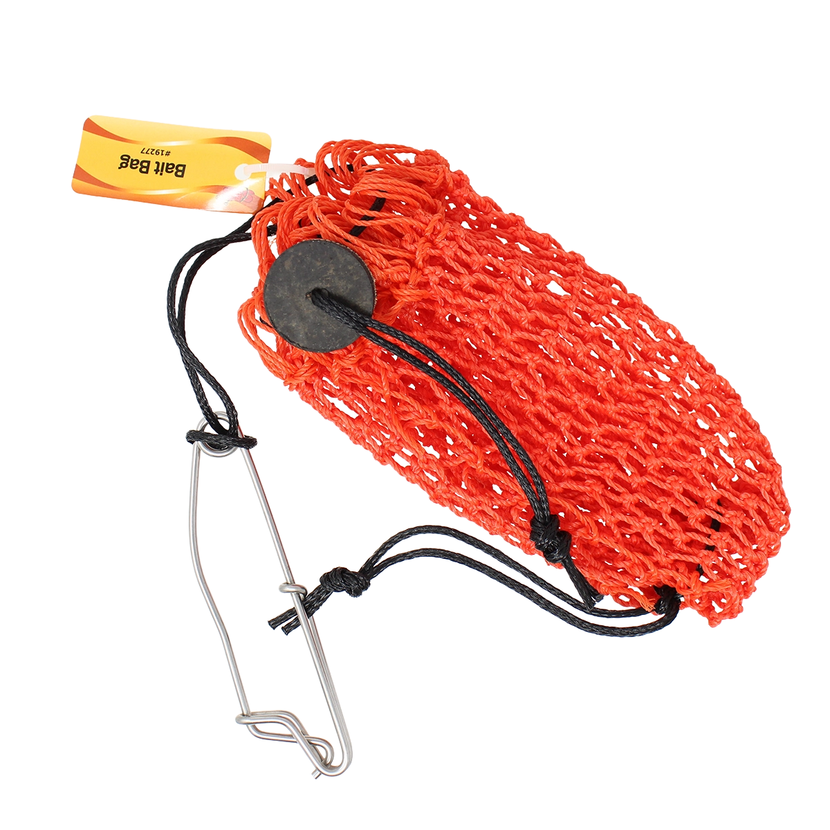 Beau Mac Bait Bag Mesh Double Draw w/ Snap Orange