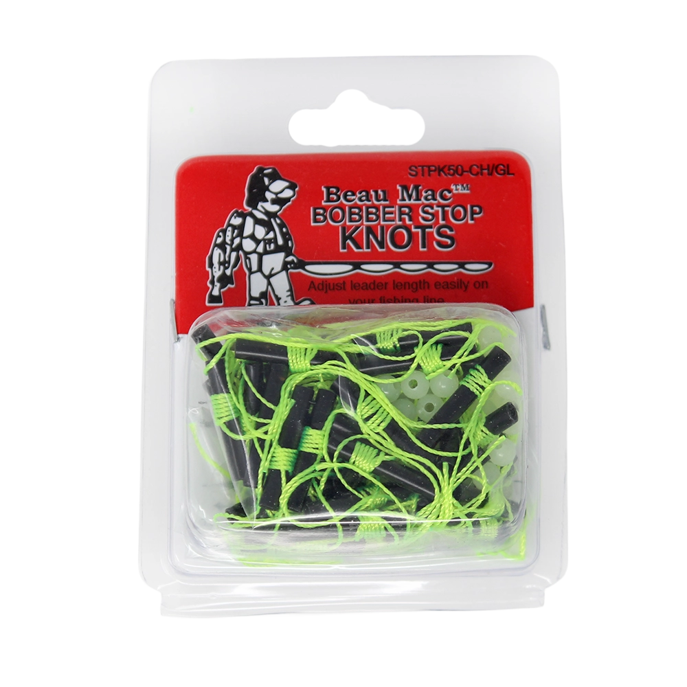 Beau Mac Bobber Stop Knots Chartreuse 50