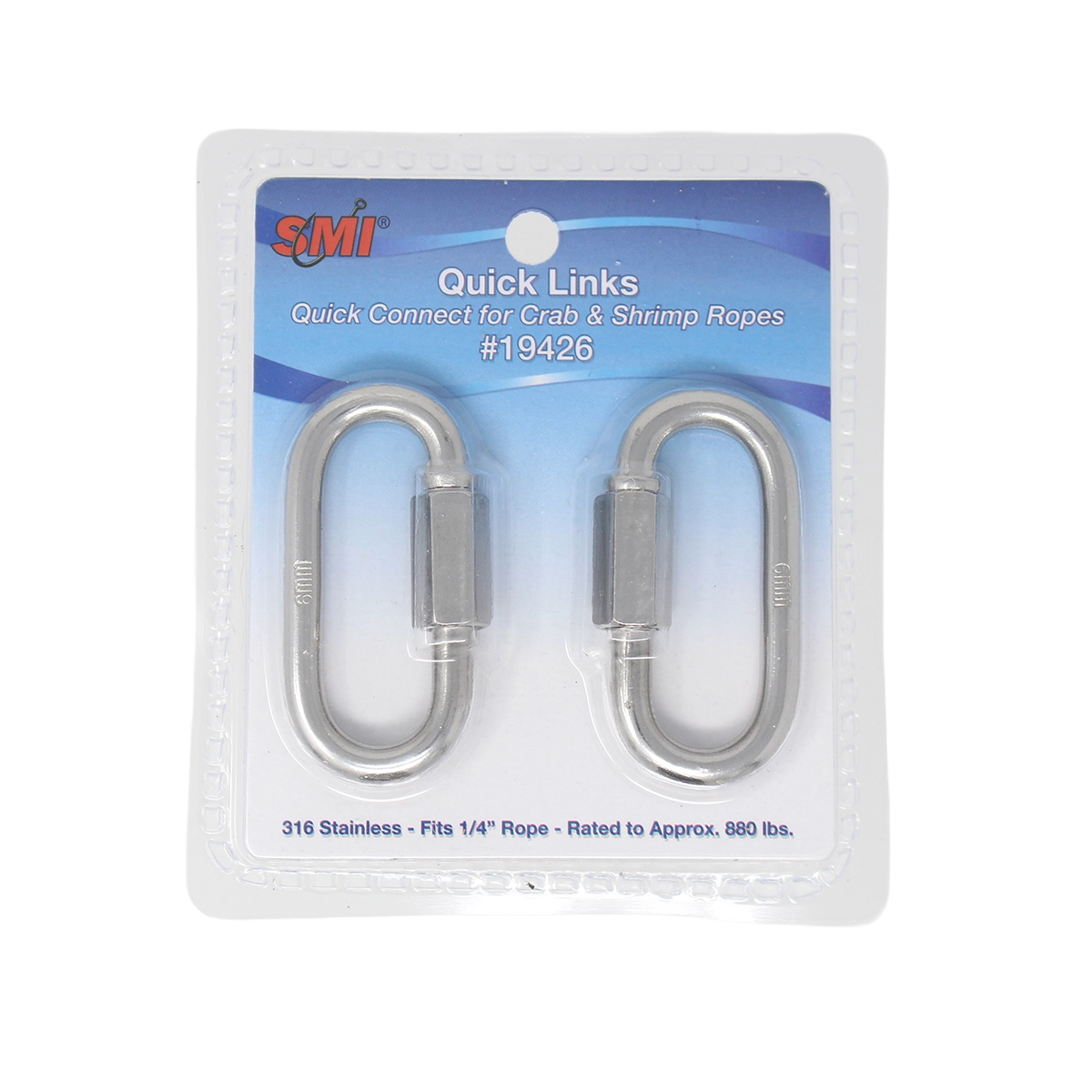 Beau Mac Quick Link Connectors 1/4 in rope