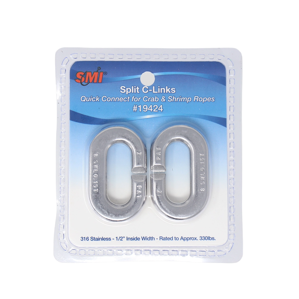 Beau Mac Split C-Link Connectors 5/16 in rope