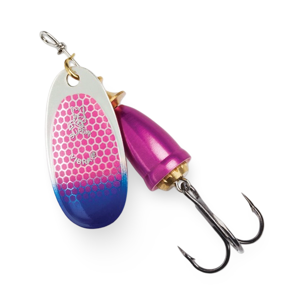 Blue Fox Vibrax Spinner Cerise Scale Blue Tip UV