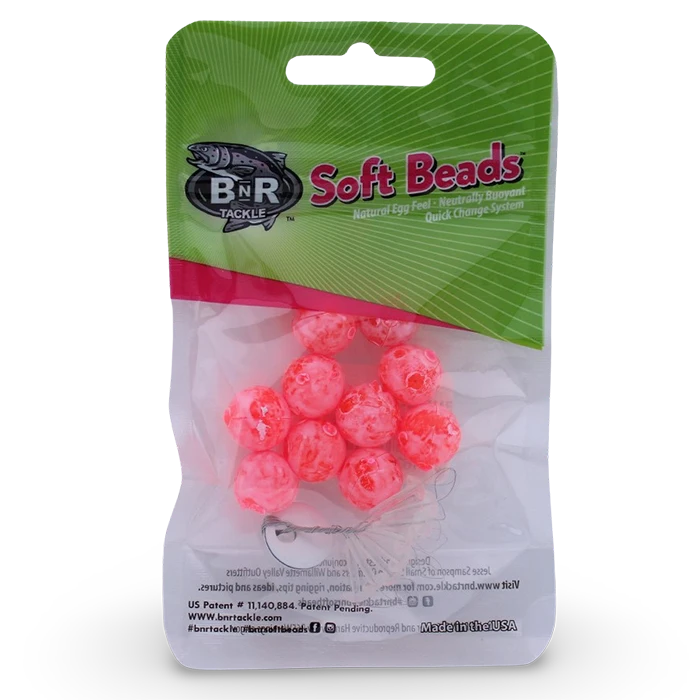 BnR Tackle Soft Beads Mottled Red