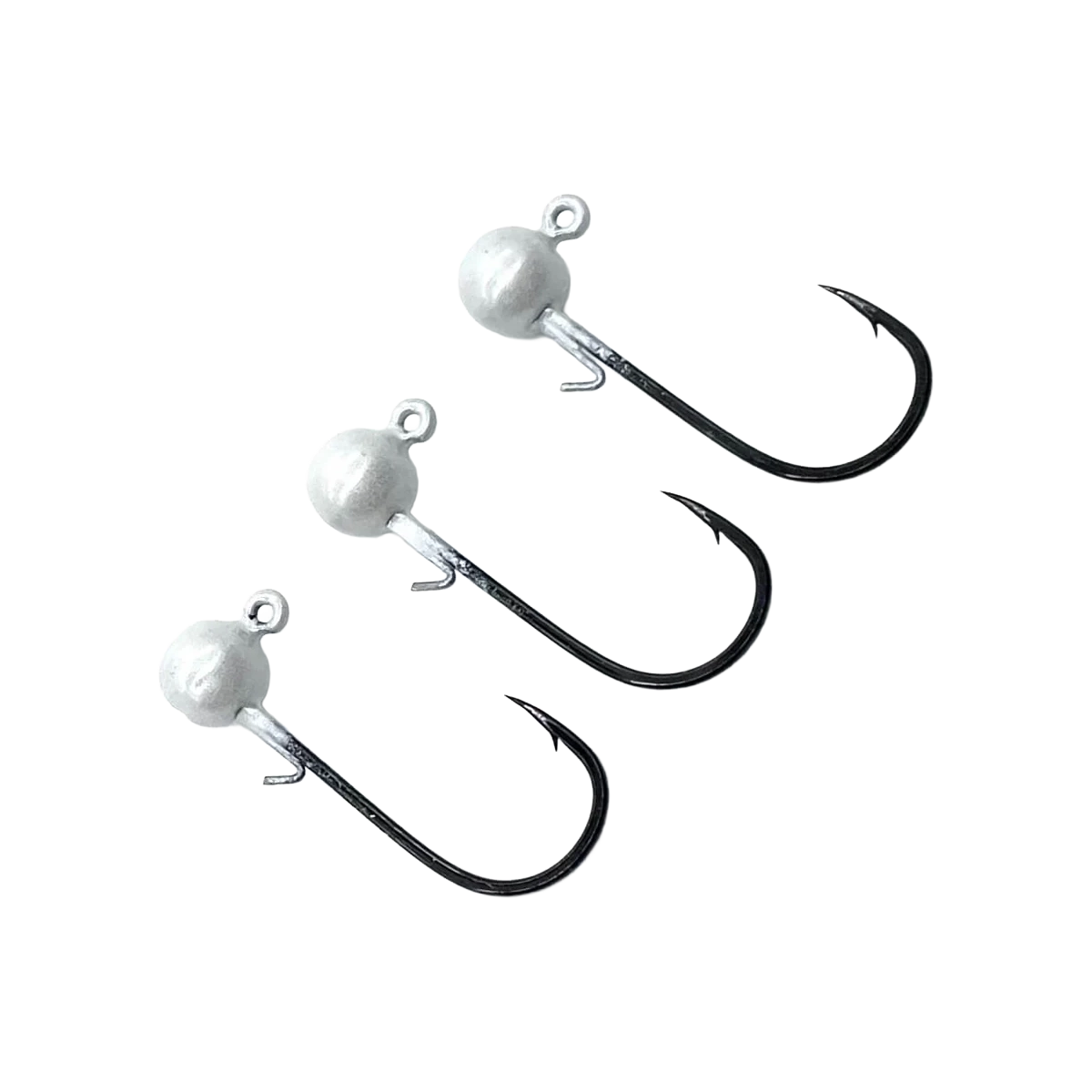 BnR Worm Keeper Jigheads Pearl White