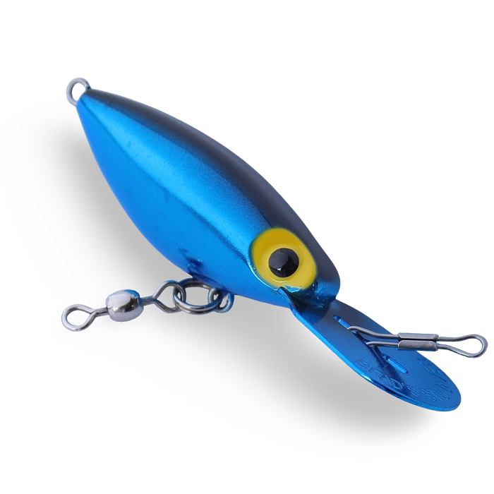 Brads Bait Diver Metallic Blue with Black Back