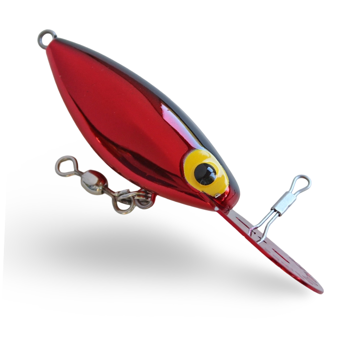Brads Bait Diver Metallic Red with Black Back