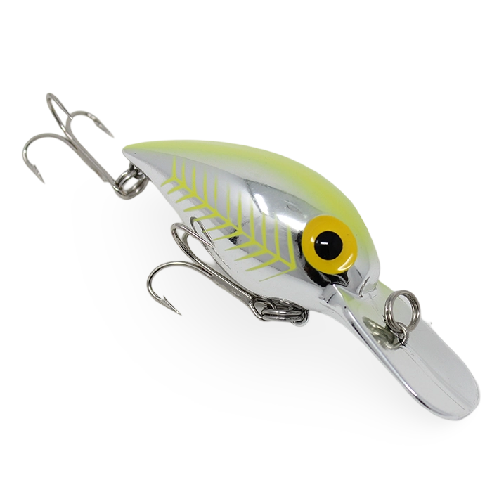 Brads Magnum Wiggler WMW007 Silver Chartreuse Herring Bone