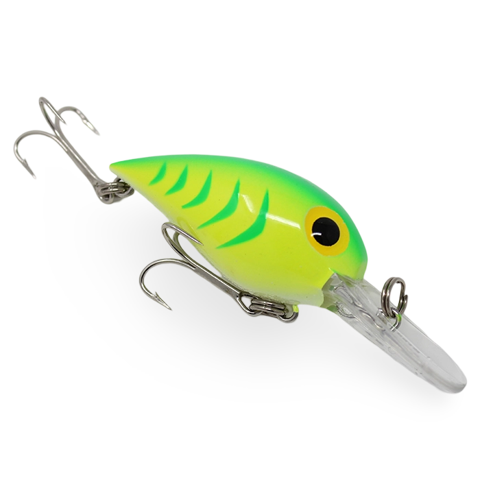 Brads Magnum Wiggler WMW042 Chartreuse Green Back Herring Bone