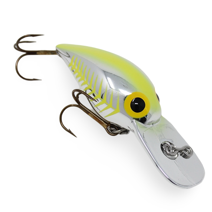 Brads Wiggler BW26 Metallic Silver Chartreuse Herring Bone