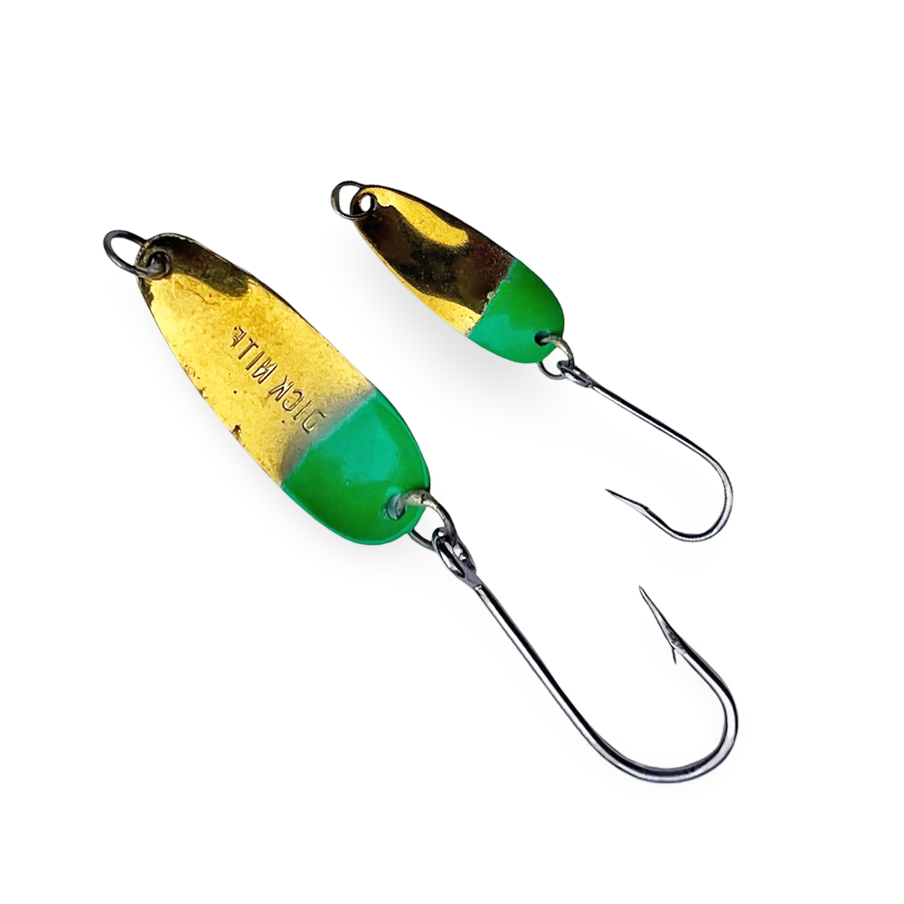 DIck Nite Spoons Brass Green Head