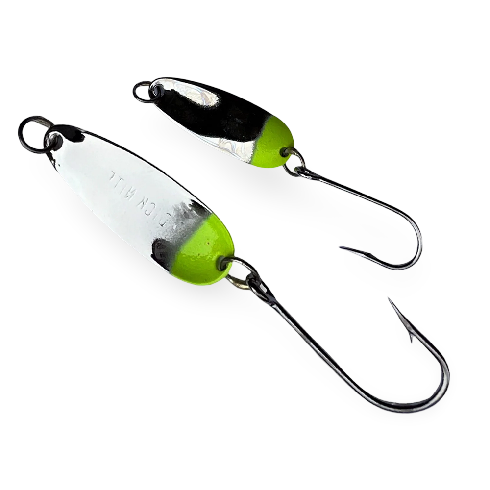 DIck Nite Spoons Nickel Chartreuse Head