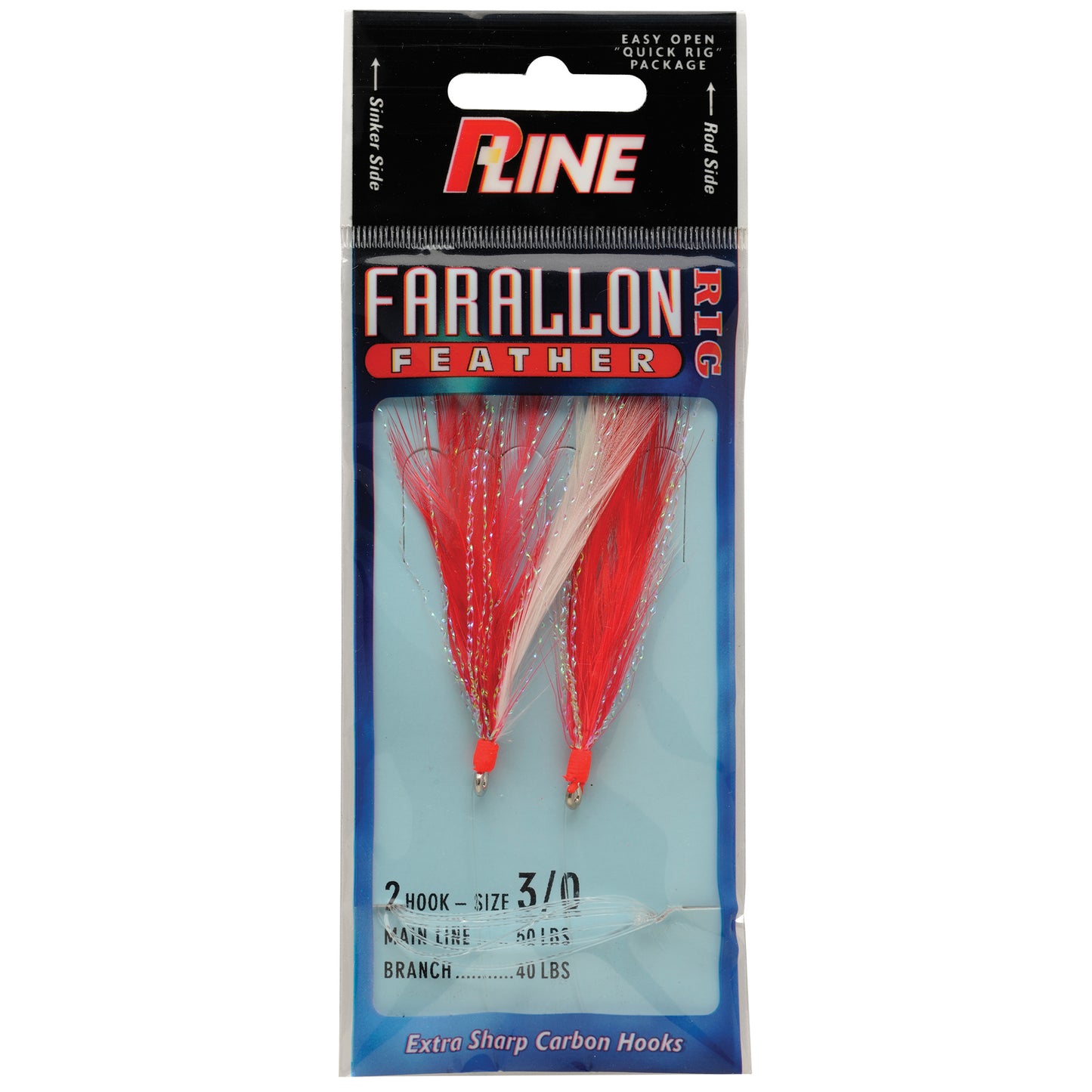 P-Line Farallon Feathers Red & White