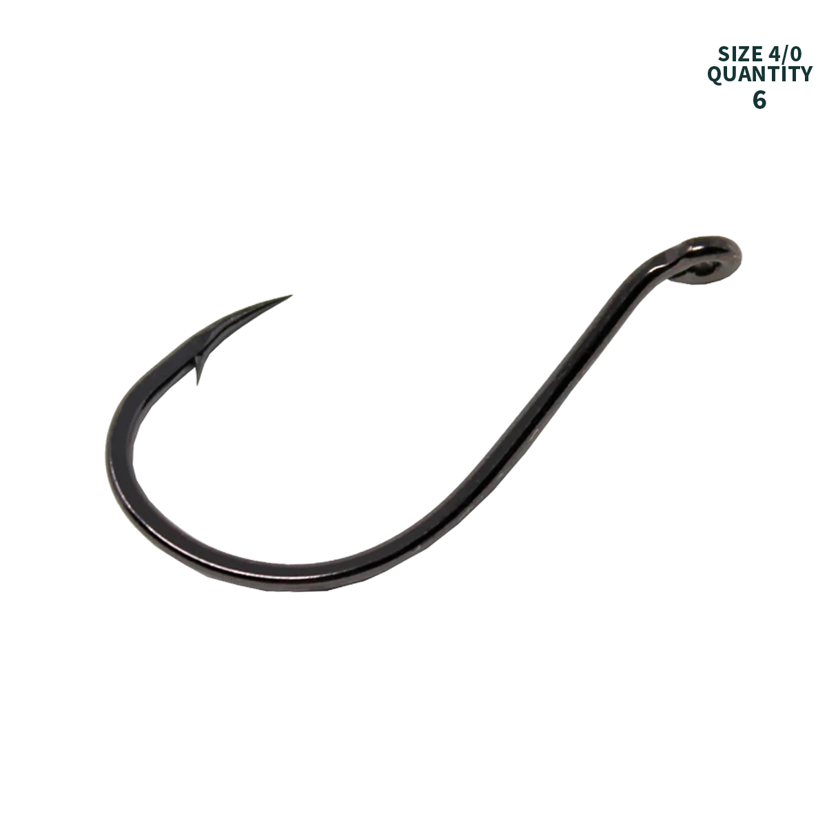 Gamakatsu Octopus Hook Black Size 4/0 small pack