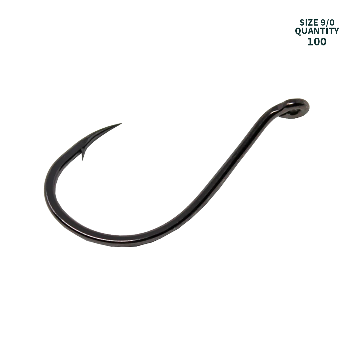 Gamakatsu Octopus Hook Black Size 9/0 100 pack