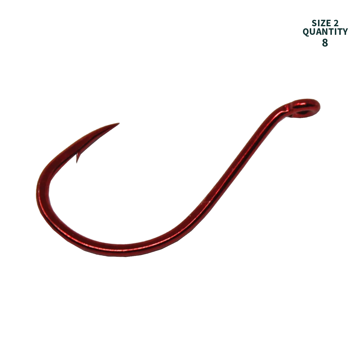 Gamakatsu Octopus Hook Red Size 2 small pack