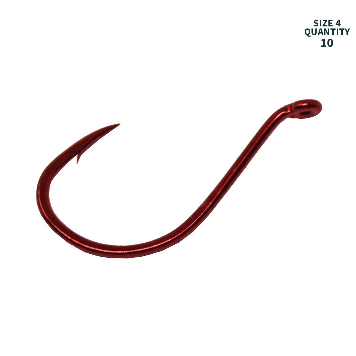 Gamakatsu Octopus Hook Red Size 4 small pack