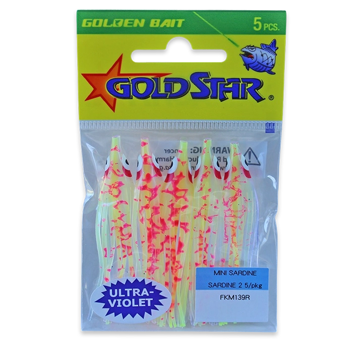 Gold Star Yamashita Mini Sardine Squid FKM139R UV Flame Splatter