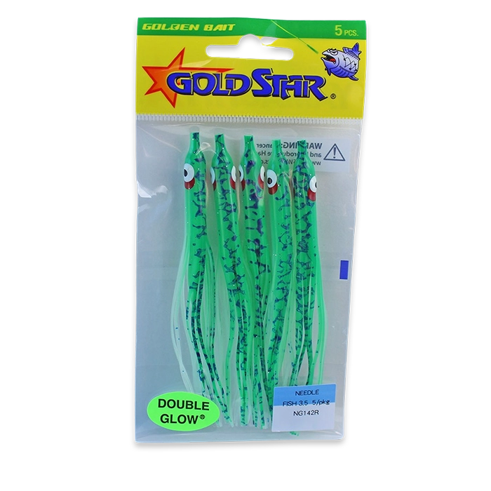 Gold Star Yamashita Needlefish NG142R Glow Green Splatter