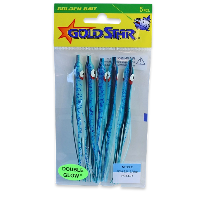 Gold Star Yamashita Needlefish NGL144R Glow Blue Splatter