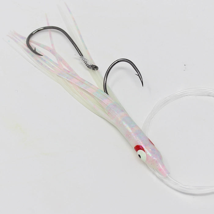 Gold Star Yamashita Needlefish Salmon Trolling Rig Glow Mother of Pearl