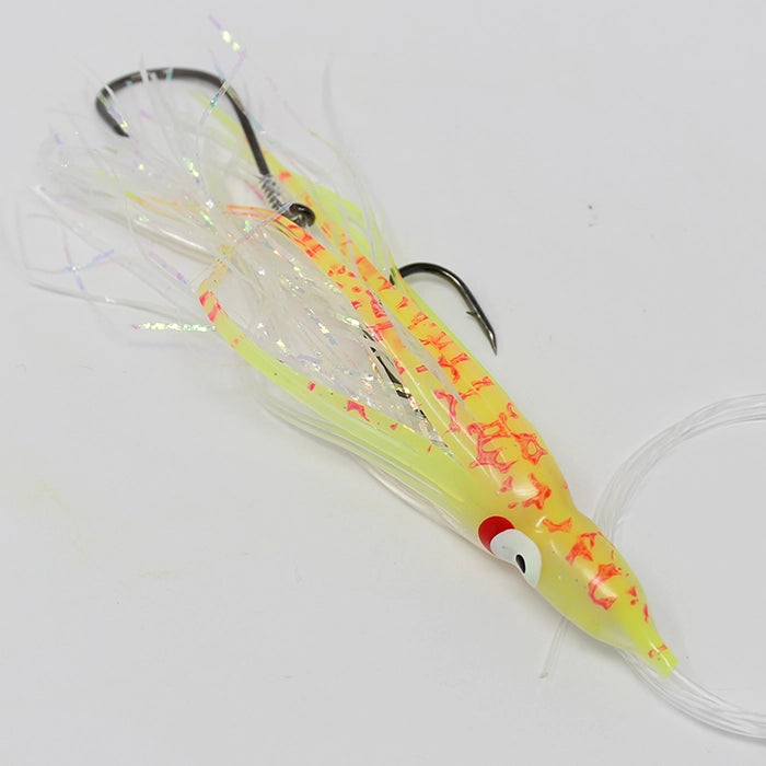 Gold Star Yamashita Octopus Salmon Trolling Rig UV Flame Splatter