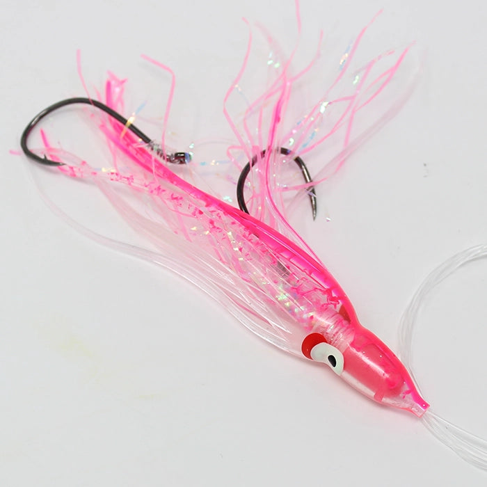 Gold Star Yamashita Octopus Salmon Trolling Rig UV Pink Splatter