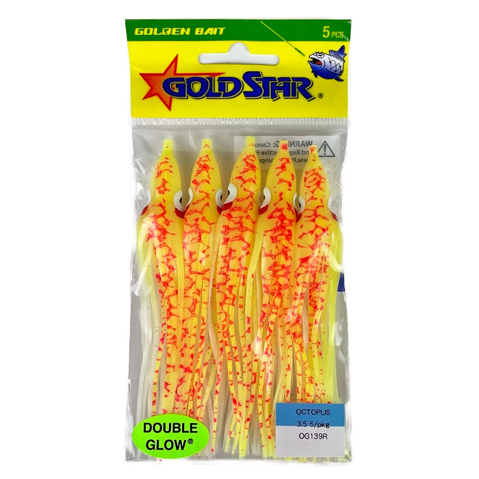 Gold Star Yamashita Octopus Squid O139R Glow Flame Splatter