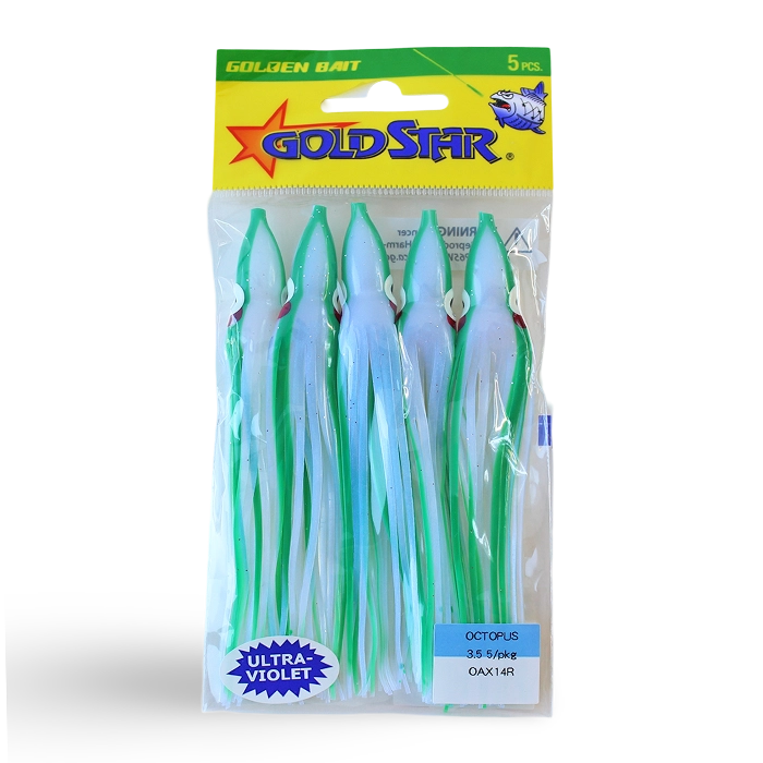 Gold Star Yamashita Octopus Squid OAX14R UV Purple Haze Green Stripe