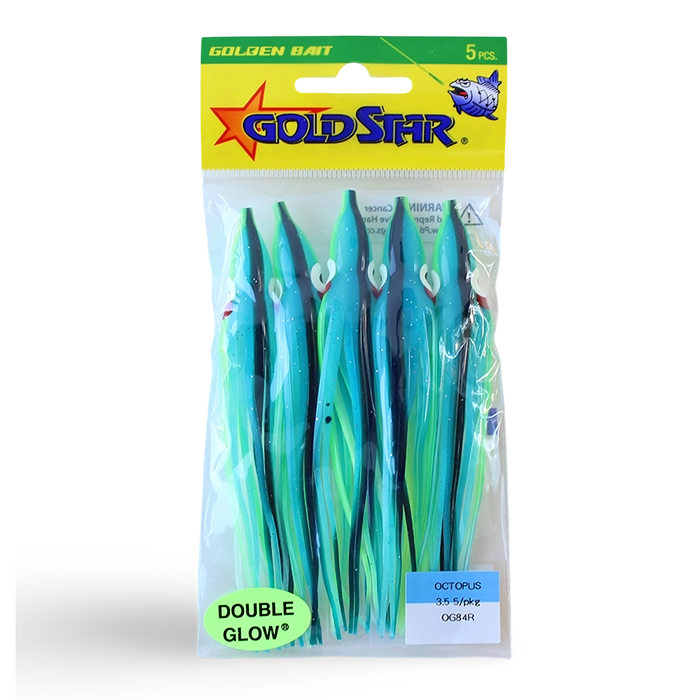 Gold Star Yamashita Octopus Squid OG84R Glow Herring Aide