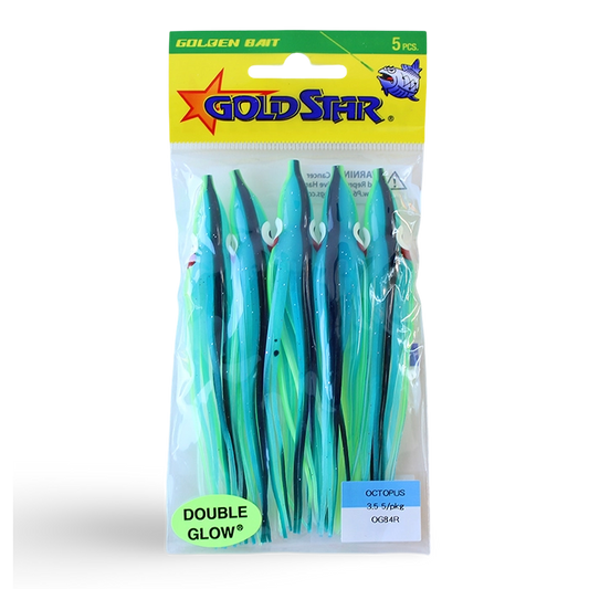Gold Star Yamashita Octopus Squid OG84R Glow Herring Aide