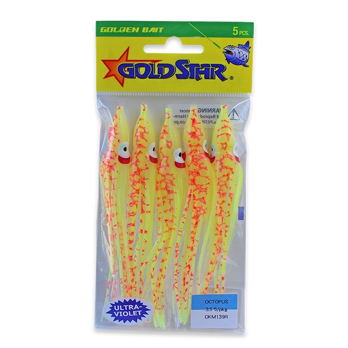 Gold Star Yamashita Octopus Squid OKM139R UV Flame Splatter