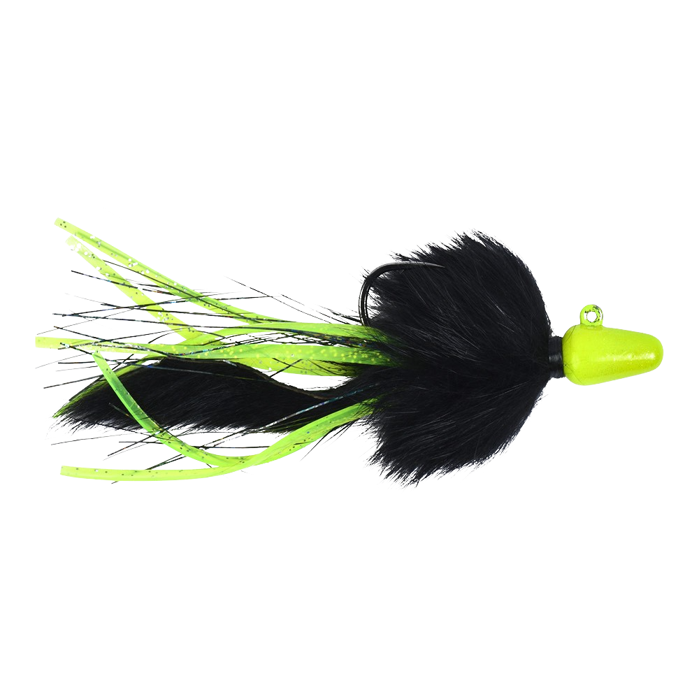 Yakima Twitching Jig - Chartreuse & Black