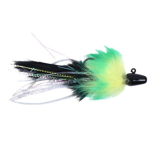 Yakima Twitching Jig - Black & Mahi, Black