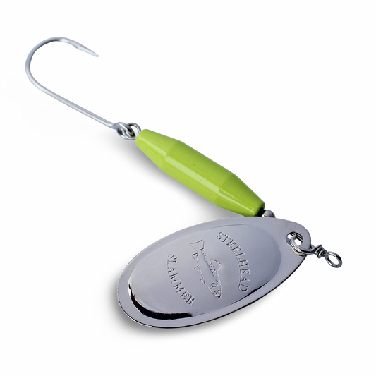 Steelhead Slammer Spinner - Chartreuse Nickel