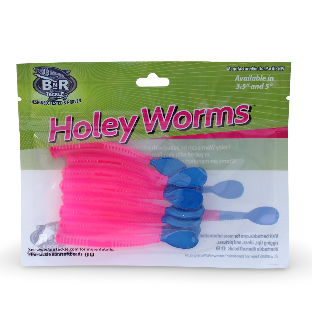 Steelhead Pink Worm Blue