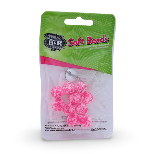 Steelhead Soft Beads Mottled Cerise