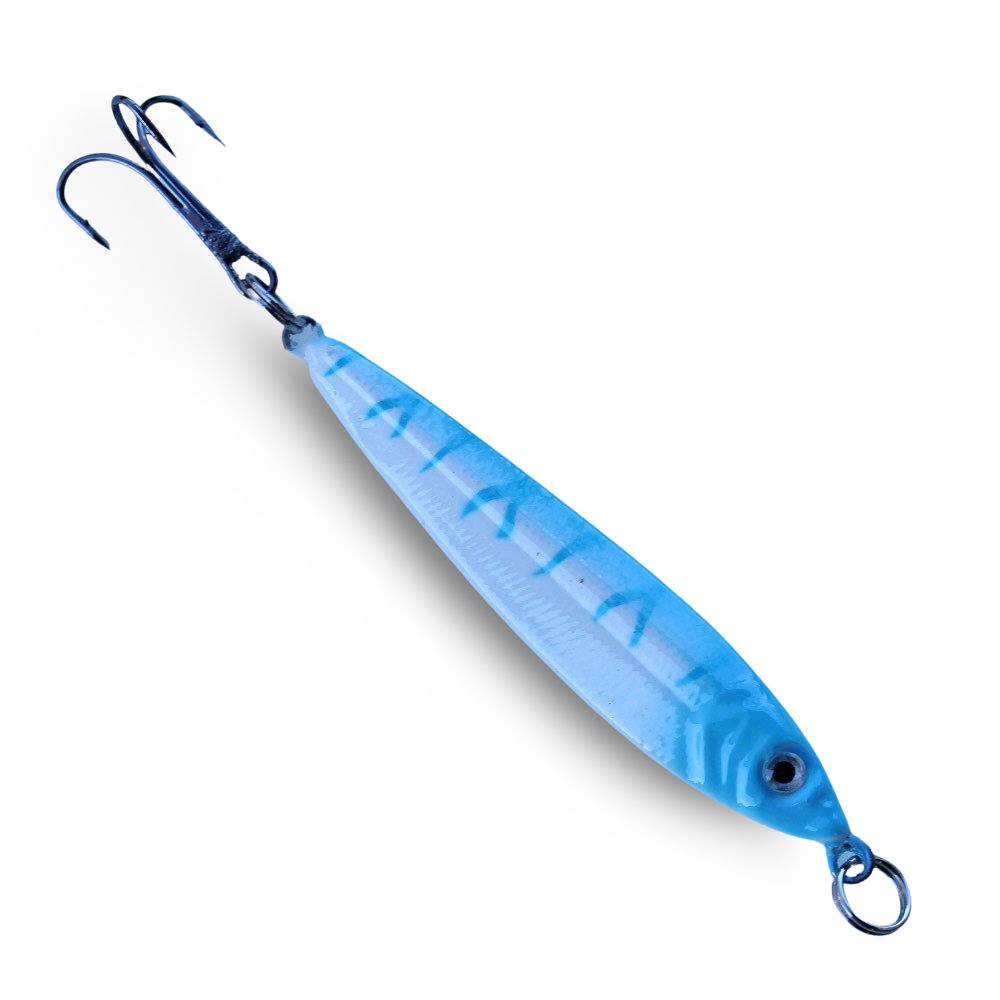 P-Line Laser Minnow Glow Blue Tiger - 1 oz to 6 oz