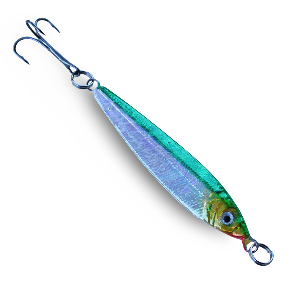 P-Line Laser Minnow Green Silver Gold - 1 oz to 6 oz