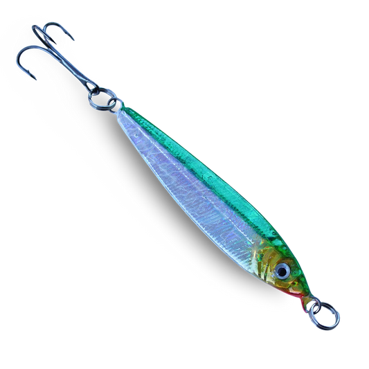 P-Line Laser Minnow Green Silver Gold - 1 oz to 6 oz