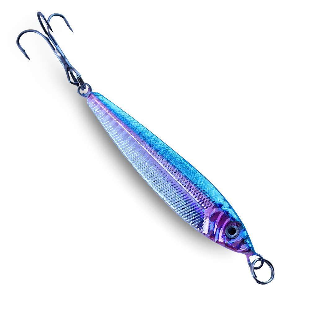 P-Line Laser Minnow Blue Pink Silver - 1 oz to 6 oz